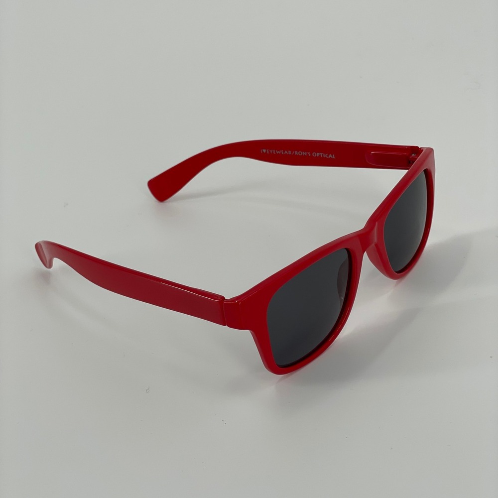 I Heart Eyewear Rons Optical Sun Archer Red Square Sunglasses Y2k Retro 2000s View 5